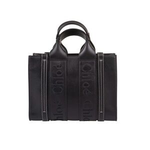 Chloé Woody Logo Embroidered Small Tote Bag